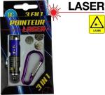 LASER PUNTATORE  PORTACHIAVI 3 COL.