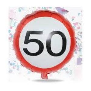 METAL BALLON 50 ANNI