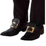 OFF  COPRISCARPE UOMO IN ECOPELLE NERA C/FIBBIE