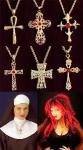 COLLANA C/PENDENTE CROCE 6 ASS.