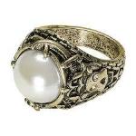 ANELLO C/PERLA E BRILLANTINI