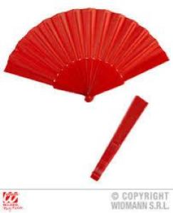 VENTAGLIO IN TESSUTO ROSSO