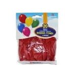 BUSTA 20 PALLONCINI MEDIUM ROSSI
