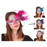 OFF  MASCHERA C/PIUME 4 COL