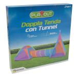 TENDA DOPPIA C/TUNNEL 340X112X135