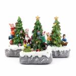 SCENARIO NATALIZIO ALBERO C/FIBRA OTT. 4 ASS.