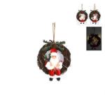 DIETROPORTA C/BABBO N.18CM C/6LED BATT