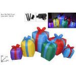 GONFIABILE PACCHI REGALO C/LUCE 240X105X95