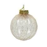 SFERA TRASPARENTE DECORATA ORO D.8