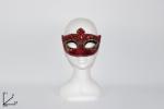 MASCHERA VELLUTO ROSSA C/PAILLETES