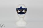 MASCHERA VELLUTO-PAILLETTES BLU