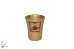 VASETTO ORO CON FIOCCO CM 8 -STOCK-