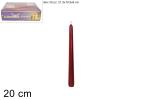 UNA CANDELA METALLICA ROSSA CM.20