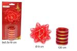 SET FIOCCO E NASTRO ROSSO