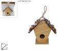 CASETTA UCCELLO C/TETTO PIGNA CM.11 -STOCK18/9-