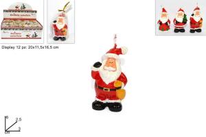 CANDELA BABBO NATALE CM.6 3 ASS.