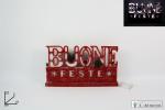 SCRITTA BUONE FESTE C/LUCI A PILE 2 FUNZ.