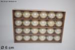 BOX 24 SFERE PERLATE CHAMPAGNE D.6