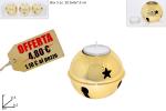 BOX 3 CAMPANELLI P/CANDELE ORO