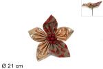 STELO FIORE ROSSO/ORO 21 CM