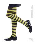 COLLANT RIGATI VERDE/NERO 11/14 ANNI