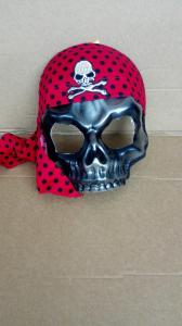 MASCHERA PIRATA C/BANDANA ROSSA