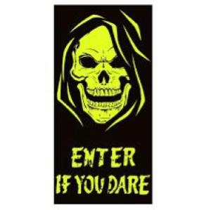 OFF  DECORAZIONE TESCHIO FLUO 75X150