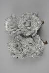 BOX 4 ROSE SILVER C/GLITTER E CLIP CM.7.5