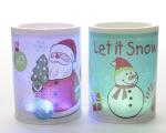 PORTA TEALIGHT C/DISEGNO CAMBIA COLORE