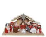 PRESEPE LEGNO BIANCO/ROSSO