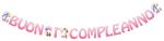 FESTONE BUON 1 COMPL. ROSA 400X22 CM 