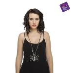 OFF    COLLANA RAGNO PLASTICA ARGENTO 