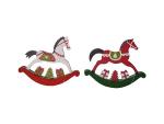 CAVALLO A DONDOLO CM9 LEGNO 2COL 
