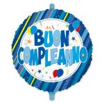 PALLONCINO B.COMPLEANNO CELESTE D.45