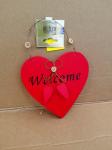CUORE LEGNO WELCOME 2 COLORI CM.15