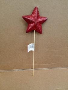 BOX 6 STELLE CERAMICA ROSSA C/PUNT.