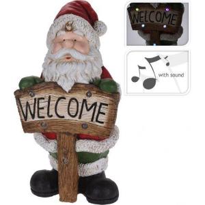 BABBO NATALE WELCOME LED/MUS. CM.73