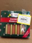 SCATOLA 24 CANDELINE ORO/ROSSO