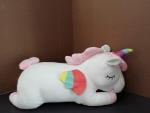 UNICORNO PELUCHE CM 60 C/PLAID 