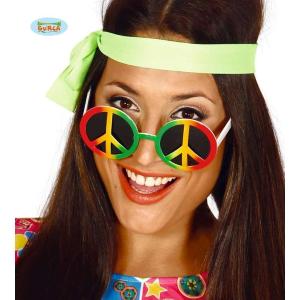 Home - trucchi+set+accessori - CARNEVALE - OCCHIALI HIPPIE MULTICOLOR -  003/18224 - FANTASY 