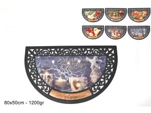 TAPPETO NATALIZIO 6 ASS CM 80X50