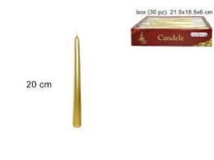 CANDELA LAMINATA ORO CM 20 -UNA-