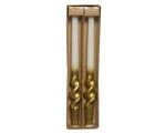 OFF    BOX 2 CANDELE ORO/BIANCO CM 31
