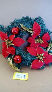 DIETROPORTA CM 35 C/STELLE NAT. ROSSO/ORO 