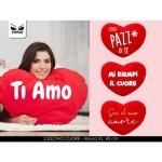 CUSCINO CUORE C/FRASI CM 46 4 ASS 