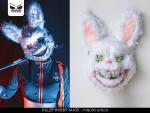MASCHERA CONIGLIO KILLER PLASTICA/PELUCHE