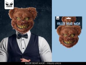 MASCHERA ORSO KILLER PLASTICA/PELUCHE