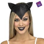 OFF  DIADEMA GATTO BIMB/RAGAZZ  NERO GLITTER