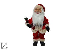 BABBO NATALE C/RAMI E PIGNA CM 40