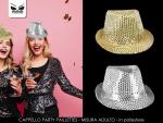 CAPPELLO PARTY PAILLETTES ORO/ARGENTO 
